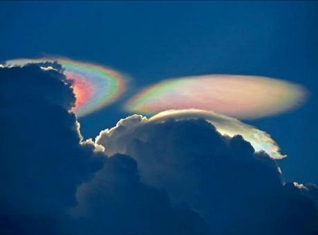 nuages irisés ou iridescents nuage de feu